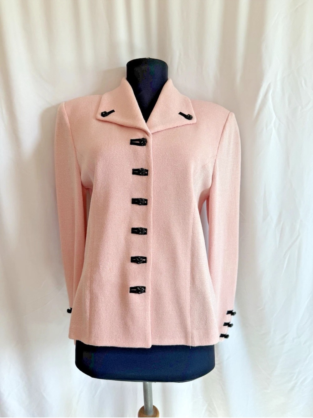 St. John Pink Santana Knit Jacket - Size 6 Small
